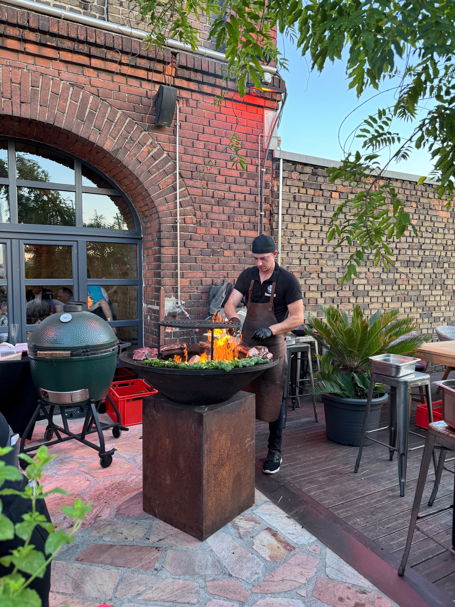 Fire cooking at an EMBER event